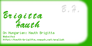 brigitta hauth business card